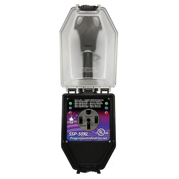 Progressive Industries Progressive Industries SSP-50XL Portable RV Smart Surge Protector with Cover - 50 Amp SSP-50XL - main